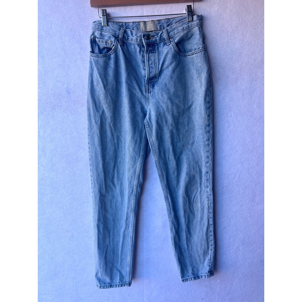 Everlane The 90s Cheeky Jeans Light Wash Blue Organic Cotton High Rise 28 Reg
